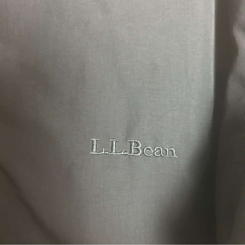 Vintage LL BEAN Black Fleece Lined Coat Jacket Medium M - Picture 5 of 5